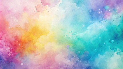 abstract watercolor background with pastel colors and splashes Aerial