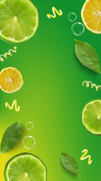 bebidas de limon arte publicitario
