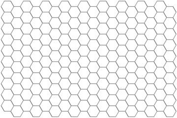 hexagon geometric pattern. seamless hex background. abstract honeycomb cell. vector illustration. design for the background flyers, ad honey, fabric, clothes, texture, textile pattern