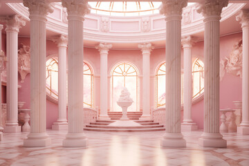 Palace interior background columns hall