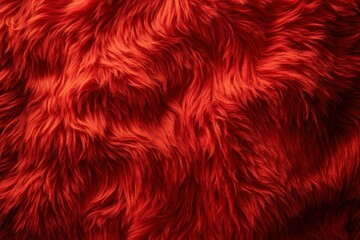Naklejka premium Luxurious red faux fur texture background for fashion and interior design concepts.