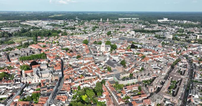 Bergen op Zoom city overview.