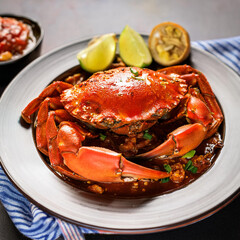 Singaporean Chilli Crab with Fried Buns