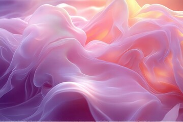 Obraz premium ethereal organic lines swirling in muted pastels creating a dreamlike wallpaper texture soft focus background with delicate curves and wisps evoking a sense of tranquility and flow