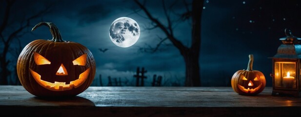 Halloween background, Halloween night, Halloween moon, Halloween celebration concept