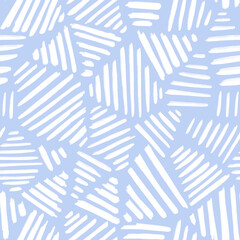 Abstract Organic Shapes Seamless Pattern. Pastel boho background in minimalist mid century style. Perfect seamless print for home decor.