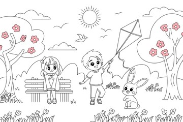 Fototapeta premium Colorbook Page
