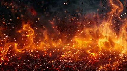 Fire sparks background