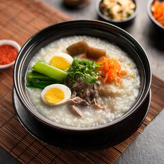 Hearty Teochew Porridge with Flavorful Sides