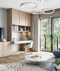 Children's room in a modern and luxurious concept design..