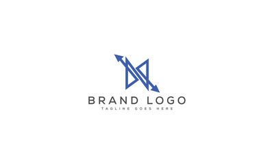 letter N logo design vector template design for brand.