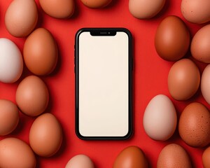 Mobile app for tracking egg production performance, providing insights on flock health and feed efficiency, Egg production tracking app, Smart, mobile, efficient