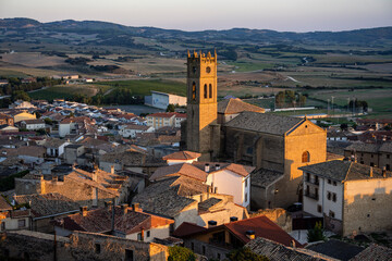 Parish of San Pedro, Gothic from the 13th century, medieval tower with a prismatic shaft in two...