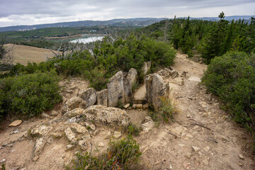 Fototapeta premium dolmen «Mine of Farangotea», Artajona (Artaxoa) Merindad de Olite, Foral Community of Navarre, Spain