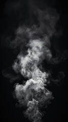 A white fire motion smoke black.