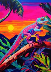 A lizard reptile iguana representation.