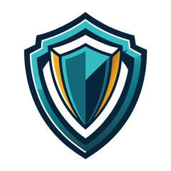Shield logo design. Generative AI
