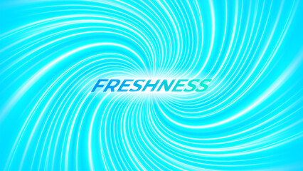 Blue spinning background. Cleaning and washing. Swirling waves.