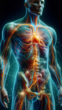 anatomia dl cuerpo humano en portrait