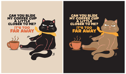 Cat and Coffee - Cat Lover
