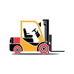 Forklift Lifting Cargo