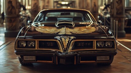 Obraz premium Black and Gold Muscle Car