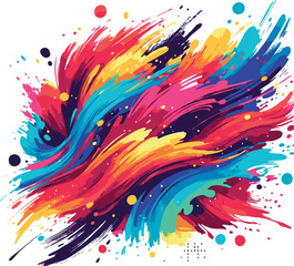 Fototapeta premium Abstract Color Explosion Art vector