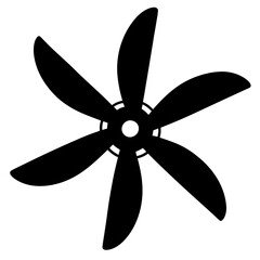 Propeller Silhouette vector illustration