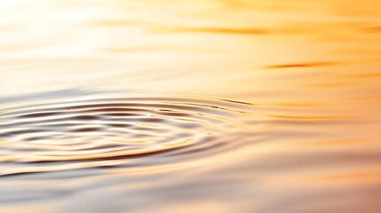 Serene Dawn Golden Hour Reflections on Calm Waves - The Seas Gentle Glow Illuminates a Tranquil Morning Landscape