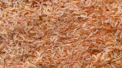 Close-up of dried krill shrimps, highlighting sustainable seafood concepts and their role in...