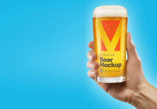 Beer Glass Mockup