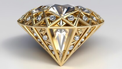 Fototapeta premium diamond isolated on white