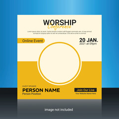 Business workshop social media post template