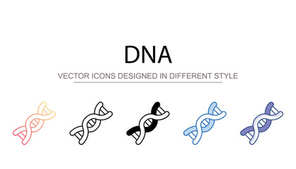 Dna icon design with white background stock illustration