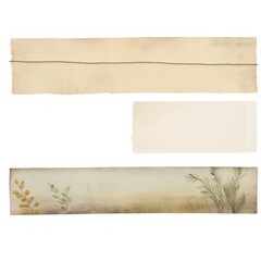 Fototapeta premium Tape stuck on the nature painting paper art.