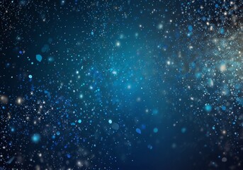 Fototapeta premium blue abstract background with sparkles and glow and magic