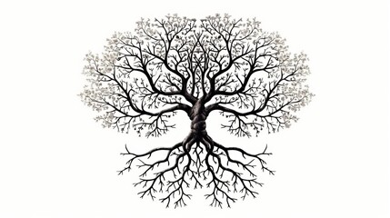 Obraz premium Tree of life a visual representation of diversity, interconnectedness, and life choices