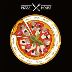 Vector illustration Pizza