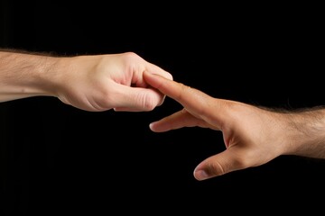 Symbolizing support  a hand extended to help another rise in a bright and hopeful environment