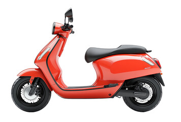 Obraz premium High-energy electric scooter shines brightly against a clean transparent background. Generative AI