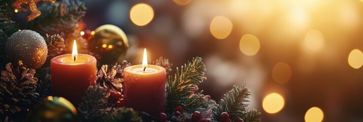 Candlelit Christmas Carolers at Festive Scene