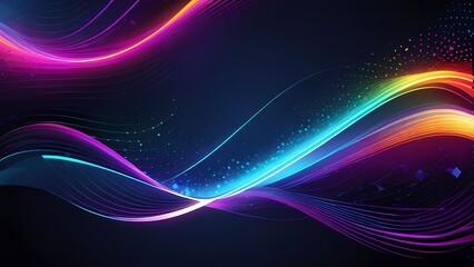 Naklejka premium abstract background with glowing lines