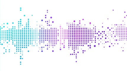Abstract background with gradient blue and purple dots