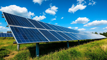 solar panels on the field