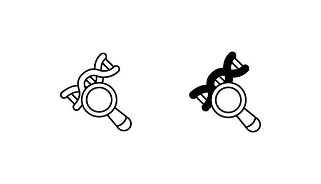 Flast Dna icon design with white background stock illustration