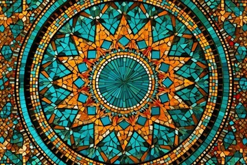 Obraz premium Mosaic Majesty backgrounds pattern mosaic.