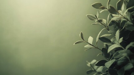 Soft olive green background with a subtle gradient and ample space for copy.