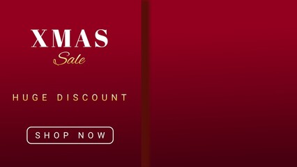 Xmas sale huge discount flyer for Christmas.