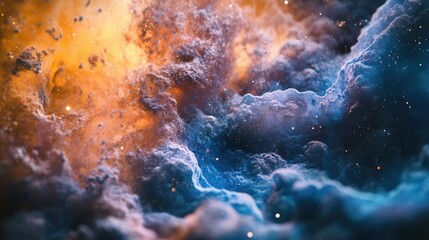Astronomical Nebula with a Star