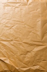 Obraz premium Close up craft crumpled paper for background usage. Cope space.
